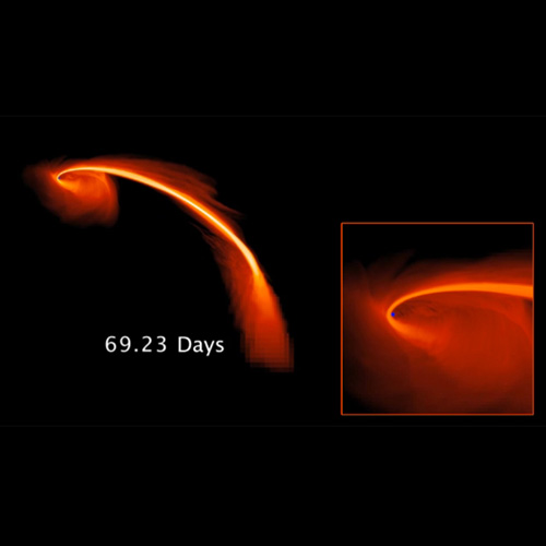 Black Hole Flare Simulation