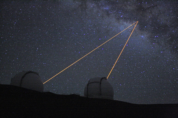 Keck looking at Galactic center